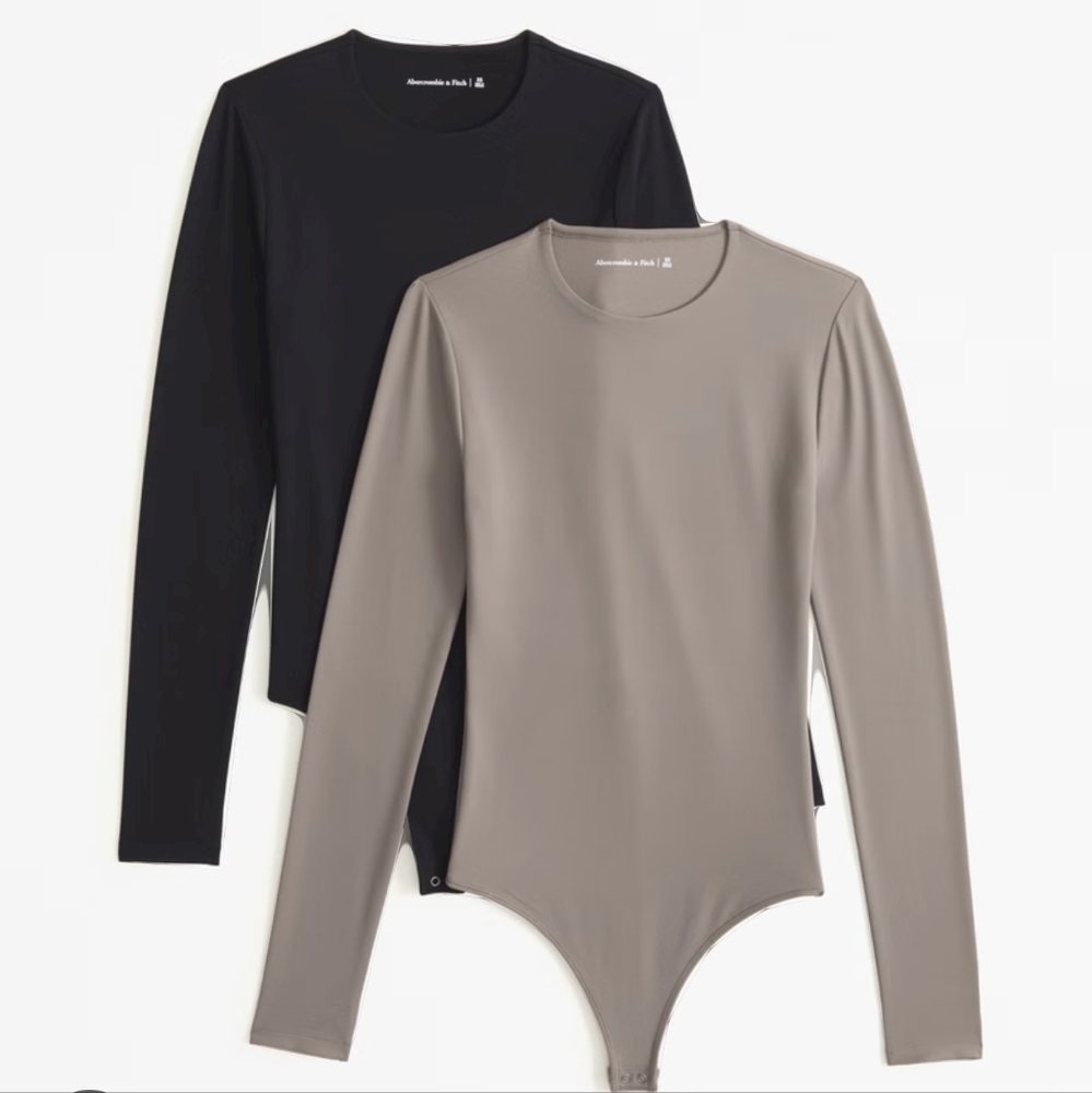 Abercrombie & Fitch 2-Pack Long-Sleeve Seamless Bodysuits